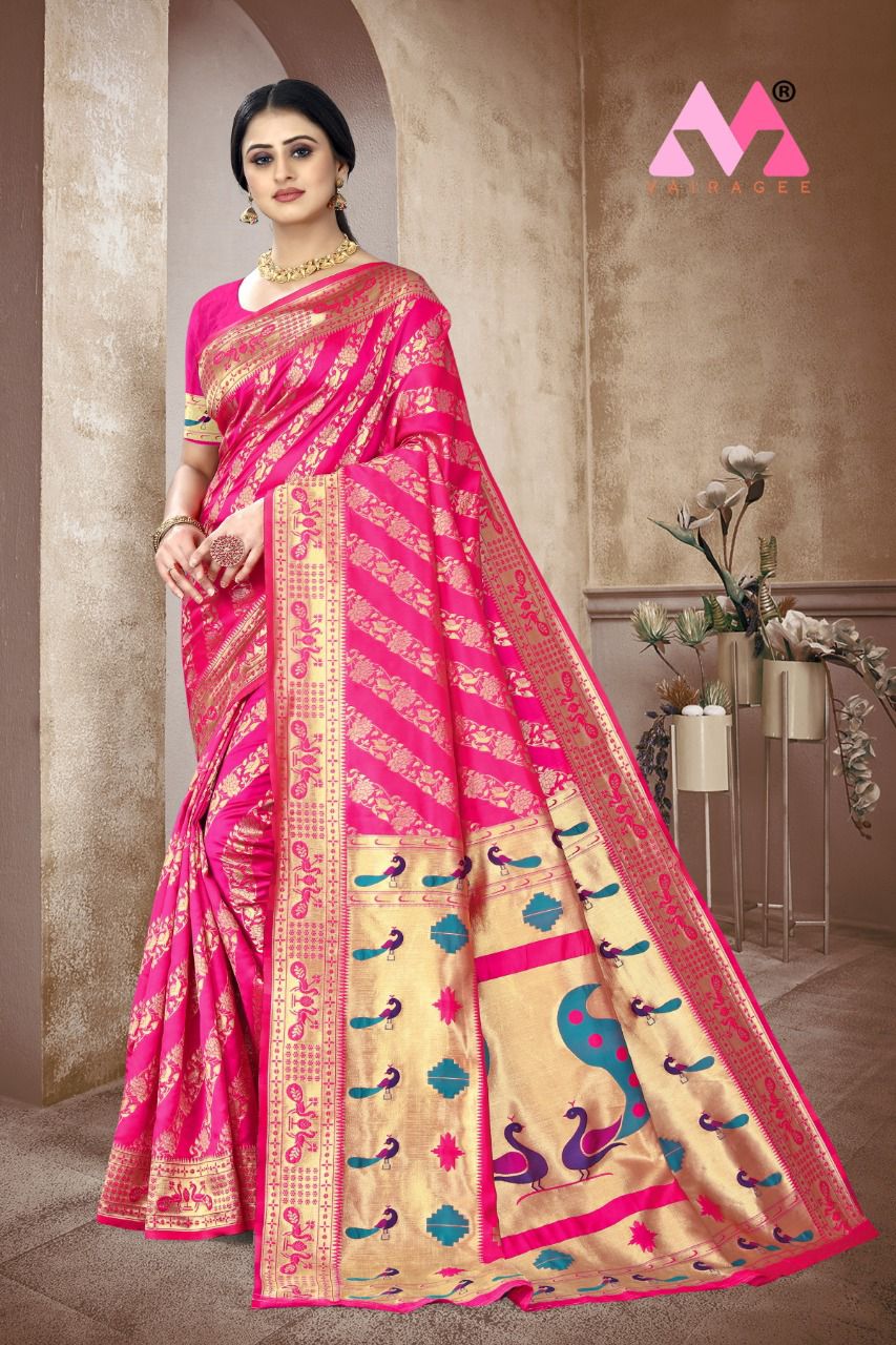 Mitra 3 New Fancy Wear Heavy Banarasi Silk Designer Saree Collection
